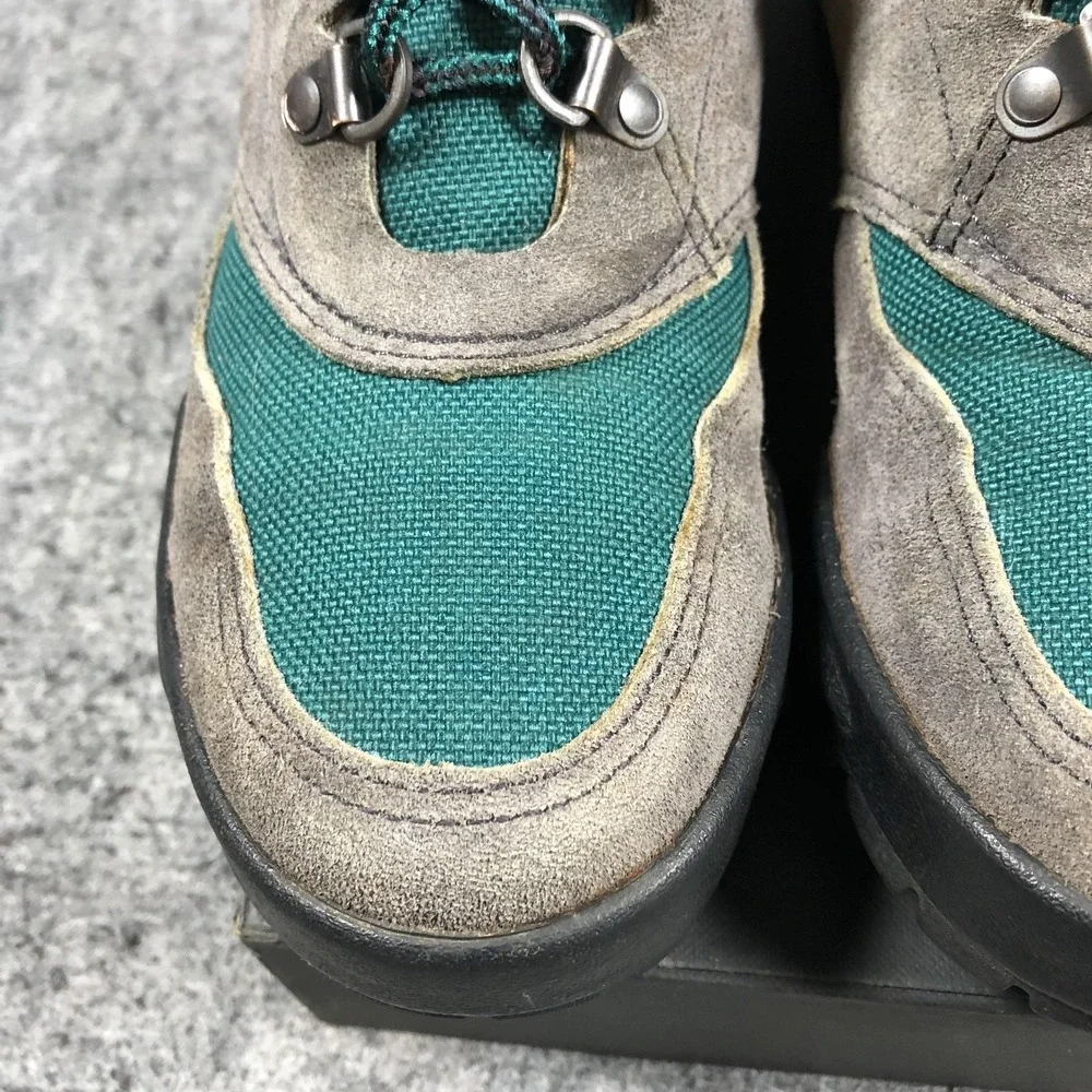 Vintage Danner Cross Hiker Boots Womens 8W Green Suede Gore-Tex USA 1990